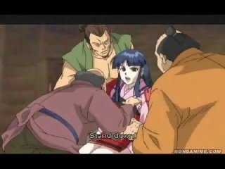 Samurai 女の子 gangbanged バイ townsmen