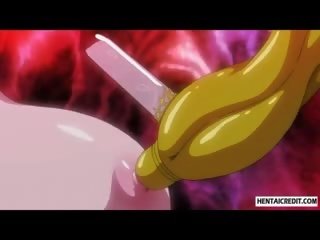 Hentai dalagita nahuli at fucked magaspang sa pamamagitan ng tentacles