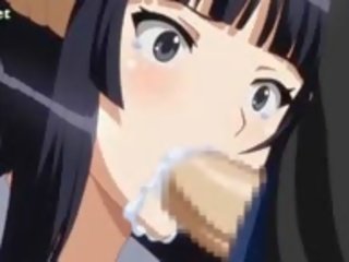 Anime dziewczyna dostaje jej cipka zatrzasnął