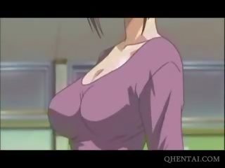 Xích hentai cô gái cho bj với đồ chơi lên khe hở