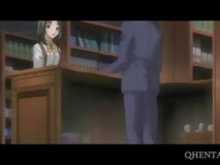 Hentai Girl Sucks Professors Cock In Library