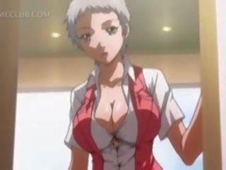 Shorthaired hentai jente pupper teased av henne varmt gf