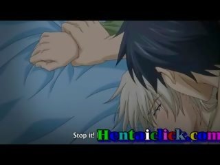 Hentai gej młodzi kissed i hardcore pieprzony