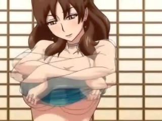 Corrupting anime milf with huge tits