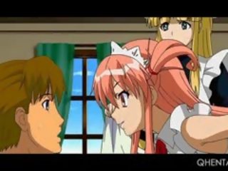 Xích hentai giới tính nô lệ trong to ngực được một to lồn