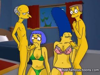 Simpsons animasi pornografi keras pesta liar