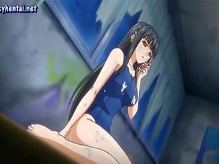 Seksi anime babe memberikan lisan dalam kumpulan