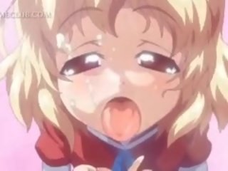 Petite Hentai Hottie Takes Dick In Mouth And Little Quim