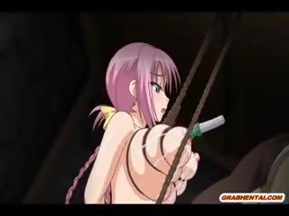 Roped Anime With Bounching Tits Squirting Milk