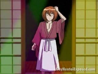Simpatik anime pederast duke i ekspozuar e tij sexy trup