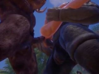 Monsters met paard lullen neuken rondborstig blondine &vert; groot lul monster &vert; 3d porno wildlife